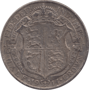 1914 HALFCROWN ( VF ) - Halfcrown - Cambridgeshire Coins