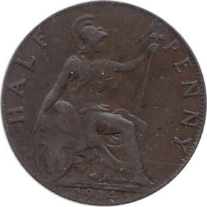 1914 HALFPENNY ( GVF ) 1 - Halfpenny - Cambridgeshire Coins