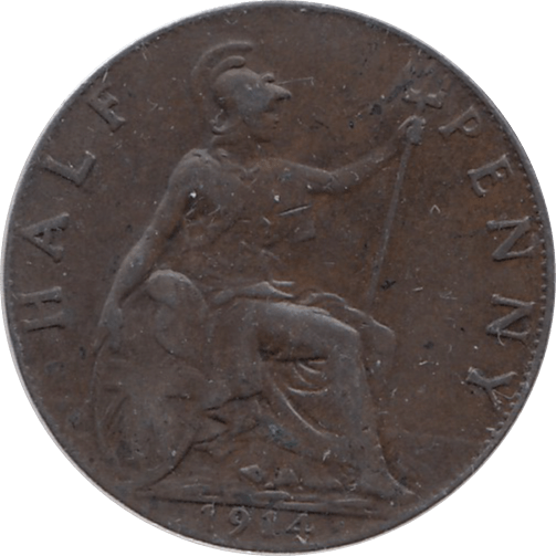 1914 HALFPENNY ( GVF ) 1 - Halfpenny - Cambridgeshire Coins