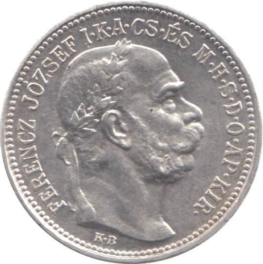 1914 HUNGARY SILVER ONE KORONA - SILVER WORLD COINS - Cambridgeshire Coins