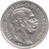 1914 HUNGARY SILVER ONE KORONA - SILVER WORLD COINS - Cambridgeshire Coins