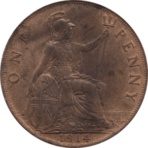1914 PENNY 1 ( AUNC ) 48 - Penny - Cambridgeshire Coins