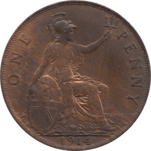 1914 PENNY 2 ( UNC ) 14A - Penny - Cambridgeshire Coins