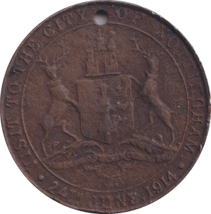1914 ROYAL VISIT MEDAL - WORLD COINS - Cambridgeshire Coins