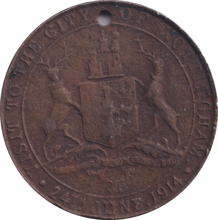 1914 ROYAL VISIT MEDAL - WORLD COINS - Cambridgeshire Coins