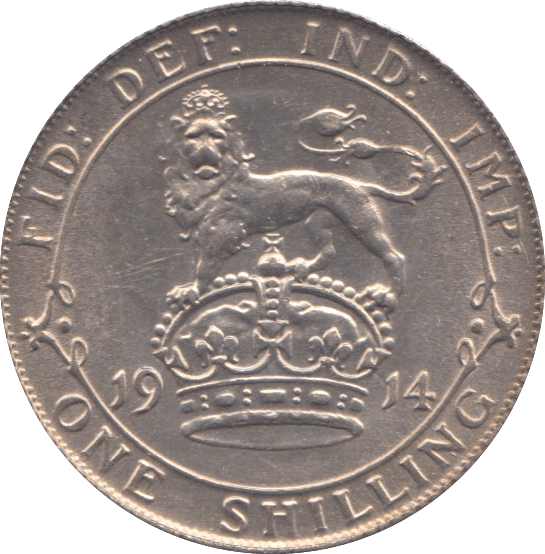1914 SHILLING ( AUNC ) - Shilling - Cambridgeshire Coins
