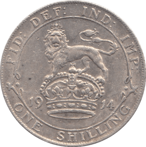 1914 SHILLING ( EF ) 17 - Shilling - Cambridgeshire Coins