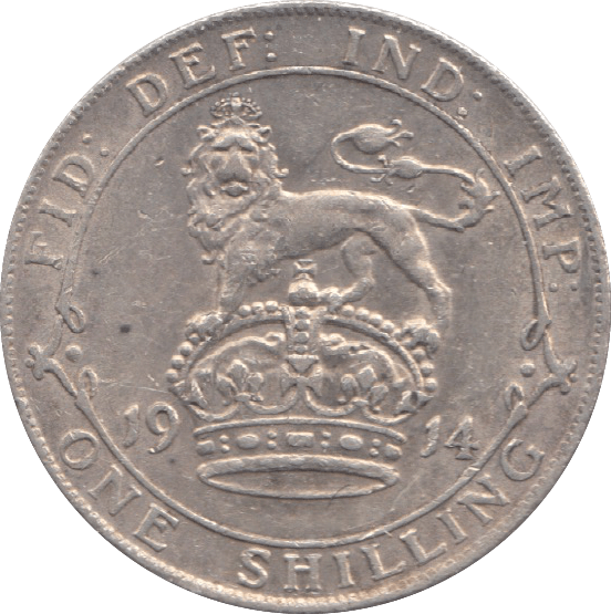 1914 SHILLING ( EF ) 17 - Shilling - Cambridgeshire Coins