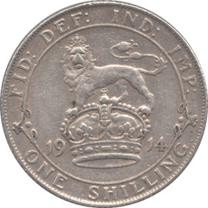 1914 SHILLING ( EF ) - Shilling - Cambridgeshire Coins