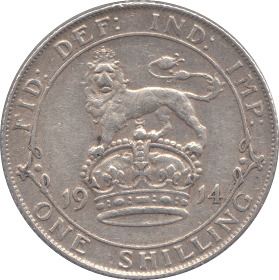 1914 SHILLING ( EF ) - Shilling - Cambridgeshire Coins