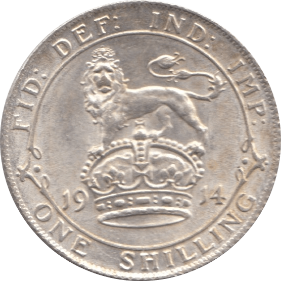 1914 SHILLING ( EF ) - Shilling - Cambridgeshire Coins