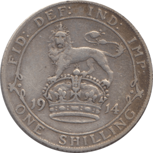 1914 SHILLING ( FINE ) 6 - Shilling - Cambridgeshire Coins