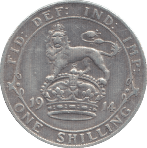 1914 SHILLING ( GVF ) 4 - Shilling - Cambridgeshire Coins