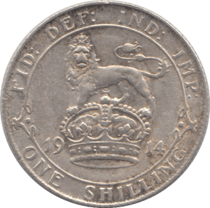 1914 SHILLING ( GVF ) 7 - Shilling - Cambridgeshire Coins