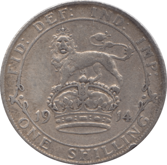1914 SHILLING ( GVF ) - Shilling - Cambridgeshire Coins