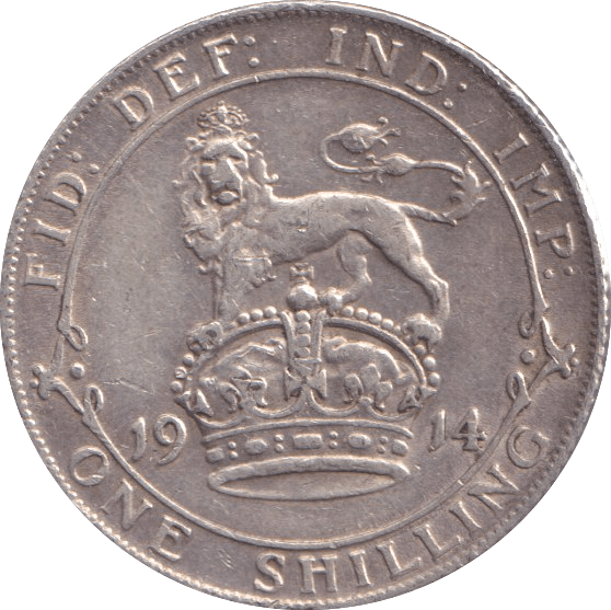 1914 SHILLING ( GVF ) - Shilling - Cambridgeshire Coins