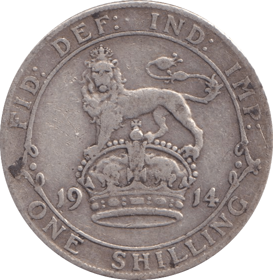 1914 SHILLING ( VF ) - Shilling - Cambridgeshire Coins