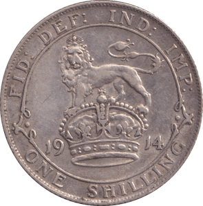 1914 SHILLING ( VF ) - Shilling - Cambridgeshire Coins