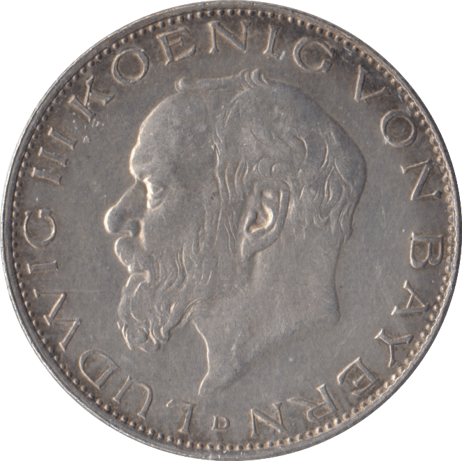 1914 SILVER 2 MARKS GERMANY - SILVER WORLD COINS - Cambridgeshire Coins