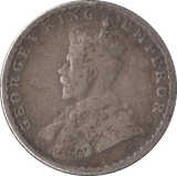 1914 SILVER INDIA 1/4 RUPEE - SILVER WORLD COINS - Cambridgeshire Coins