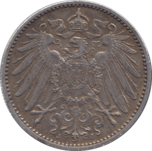 1914 SILVER ONE MARK GERMANY - WORLD SILVER COINS - Cambridgeshire Coins