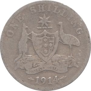 1914 SILVER SHILLING SOUTH AFRICA - SILVER WORLD COINS - Cambridgeshire Coins