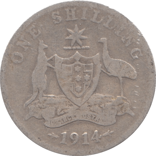 1914 SILVER SHILLING SOUTH AFRICA - SILVER WORLD COINS - Cambridgeshire Coins