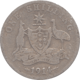 1914 SILVER SHILLING SOUTH AFRICA - SILVER WORLD COINS - Cambridgeshire Coins