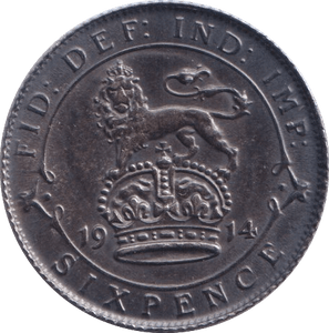 1914 SIXPENCE ( AUNC ) - Sixpence - Cambridgeshire Coins