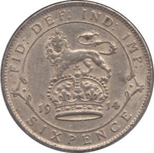 1914 SIXPENCE ( EF ) - Sixpence - Cambridgeshire Coins
