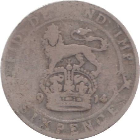 1914 SIXPENCE ( FAIR ) 4 - Sixpence - Cambridgeshire Coins