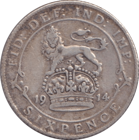 1914 SIXPENCE ( FINE ) 2 - Sixpence - Cambridgeshire Coins