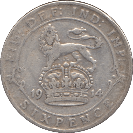 1914 SIXPENCE ( FINE ) 2 - Sixpence - Cambridgeshire Coins