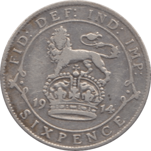 1914 SIXPENCE ( GF ) 3 - Sixpence - Cambridgeshire Coins