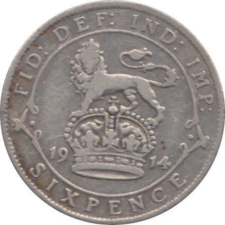 1914 SIXPENCE ( GF ) 3 - Sixpence - Cambridgeshire Coins