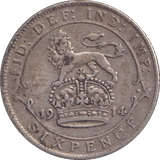 1914 SIXPENCE ( GF ) - Sixpence - Cambridgeshire Coins