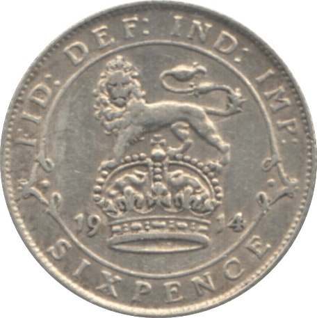 1914 SIXPENCE ( GVF ) 1 - Sixpence - Cambridgeshire Coins