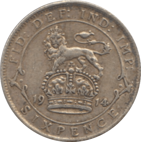 1914 SIXPENCE ( GVF ) 2 - Sixpence - Cambridgeshire Coins