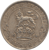 1914 SIXPENCE ( GVF ) 2 - Sixpence - Cambridgeshire Coins