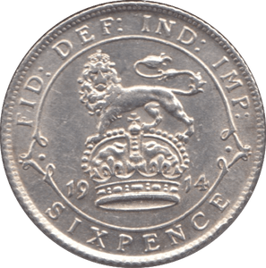 1914 SIXPENCE ( UNC ) - Sixpence - Cambridgeshire Coins