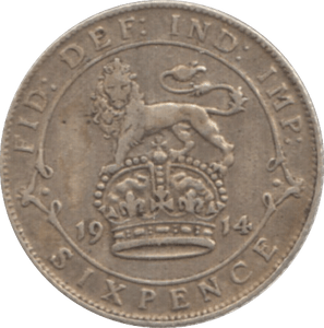 1914 SIXPENCE ( VF ) 1 - Sixpence - Cambridgeshire Coins