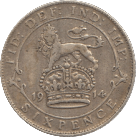 1914 SIXPENCE ( VF ) 1 - Sixpence - Cambridgeshire Coins