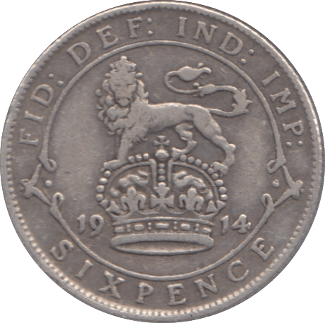 1914 SIXPENCE ( VF ) 2 - Sixpence - Cambridgeshire Coins