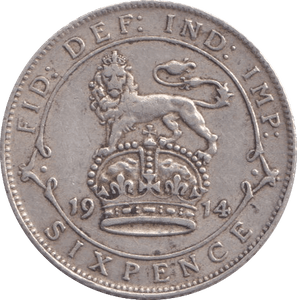 1914 SIXPENCE ( VF ) - Sixpence - Cambridgeshire Coins
