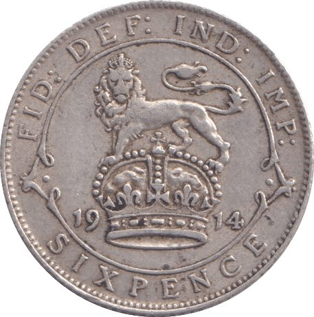1914 SIXPENCE ( VF ) - Sixpence - Cambridgeshire Coins
