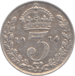 1914 THREEPENCE ( VF ) - Threepence - Cambridgeshire Coins