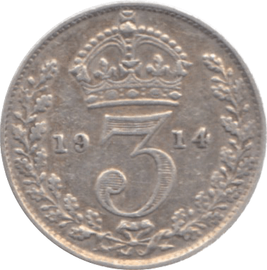 1914 THREEPENCE ( VF ) - Threepence - Cambridgeshire Coins