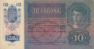 1915 10 KRONE BANKNOTE AUSTRIA REF 526 - World Banknotes - Cambridgeshire Coins