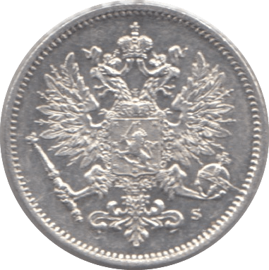 1915 25 PENNIA SILVER RUSSIAN EMPIRE - WORLD SILVER COINS - Cambridgeshire Coins