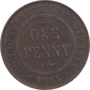 1915 AUSTRALIA ONE PENNY - WORLD COINS - Cambridgeshire Coins